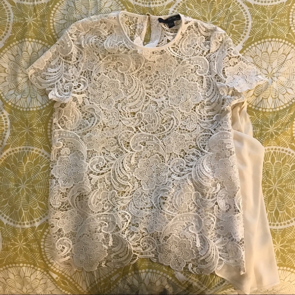 Zuri Zuri Lace Overlay Top w/ Cami