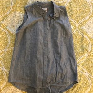 Olive & Oak Button Down Split Back Shirt