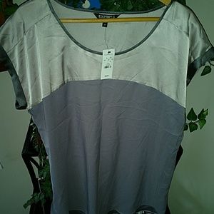 NWT two tone gray Express Shirt NWT two tone gray Express Shirt