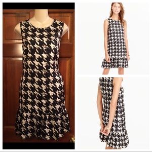 J Crew Houndstooth Dress ( 100% SILK) SZ 8 J Crew Houndstooth Dress ( 100% SILK) SZ 8