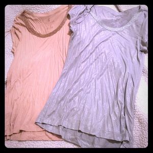 Two juicy couture glittery tops