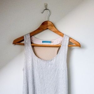 alice and olivia silk sequin racerback camisole