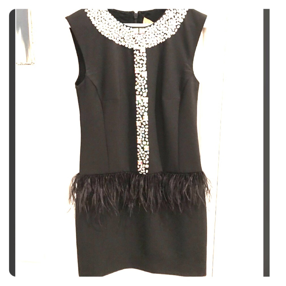 NWT Nicole Miller Black Sz 4 Retails for $695