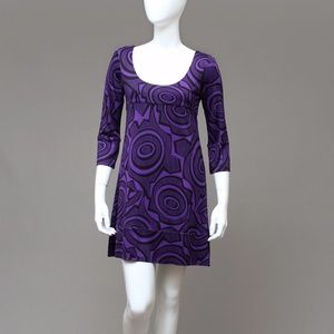 DIANE VON FURSTENBERG GEOMETRIC FLOUNCY SILK DRESS DIANE VON FURSTENBERG GEOMETRIC FLOUNCY SILK DRESS