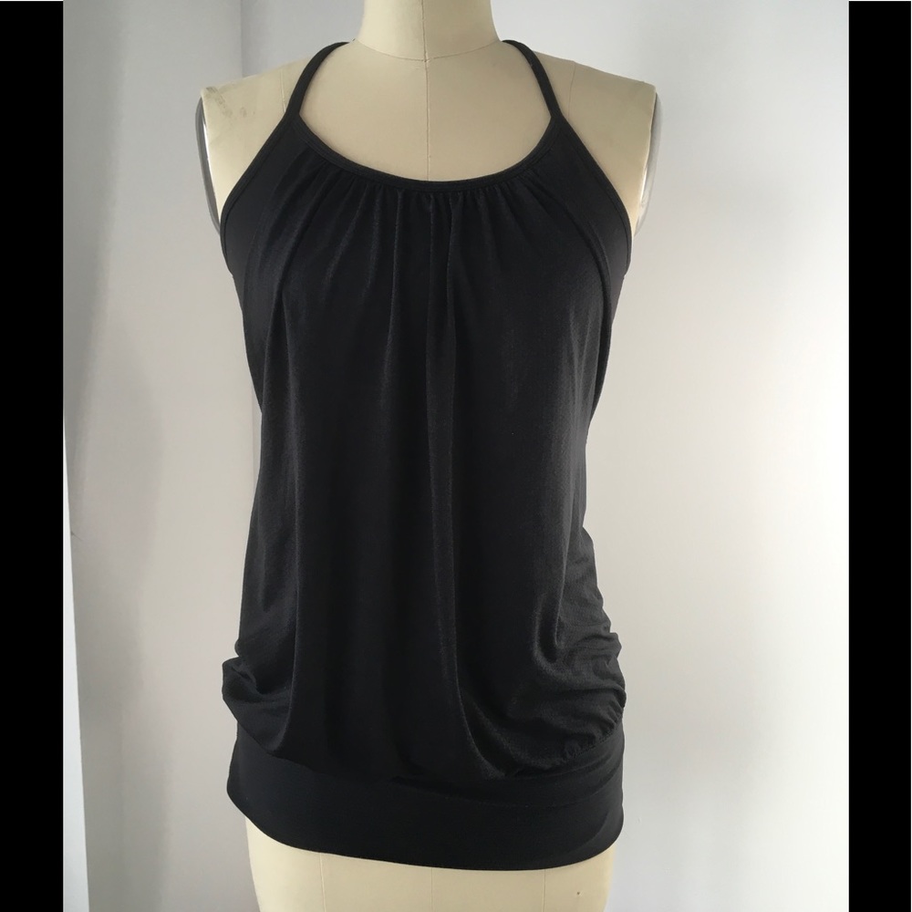 Lululemon No Limit blouson tank top in black.