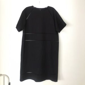 COS DRESS WITH SHEER PANELS