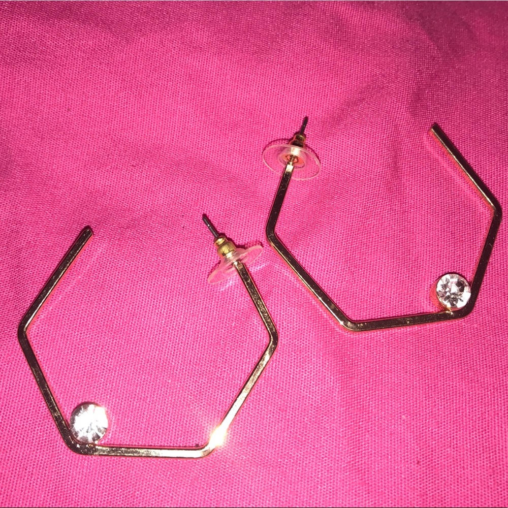 Gold earrings
