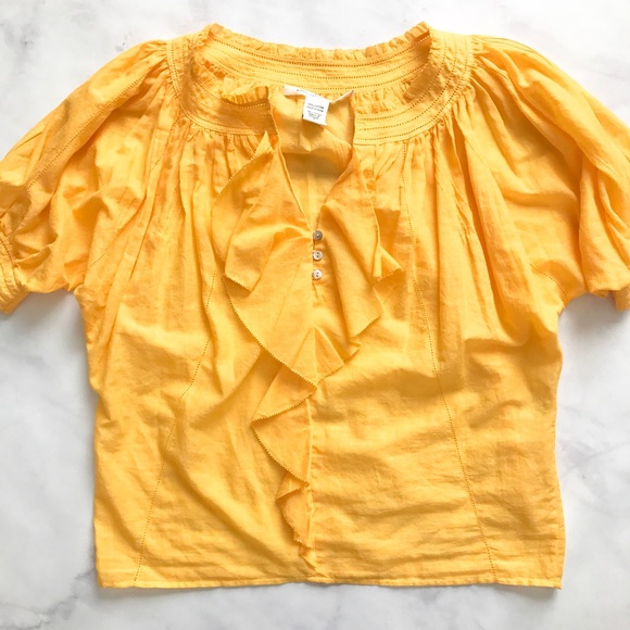 Diane Von Furstenberg Tops - SOLD Diane Von Furstenberg Golden Yellow Top