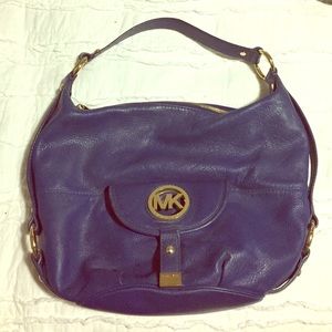 Michael Kors Blue Hobo Satchel
