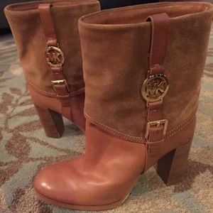 MICHAEL KORS BROWN LEATHER BOOTS MICHAEL KORS BROWN LEATHER BOOTS