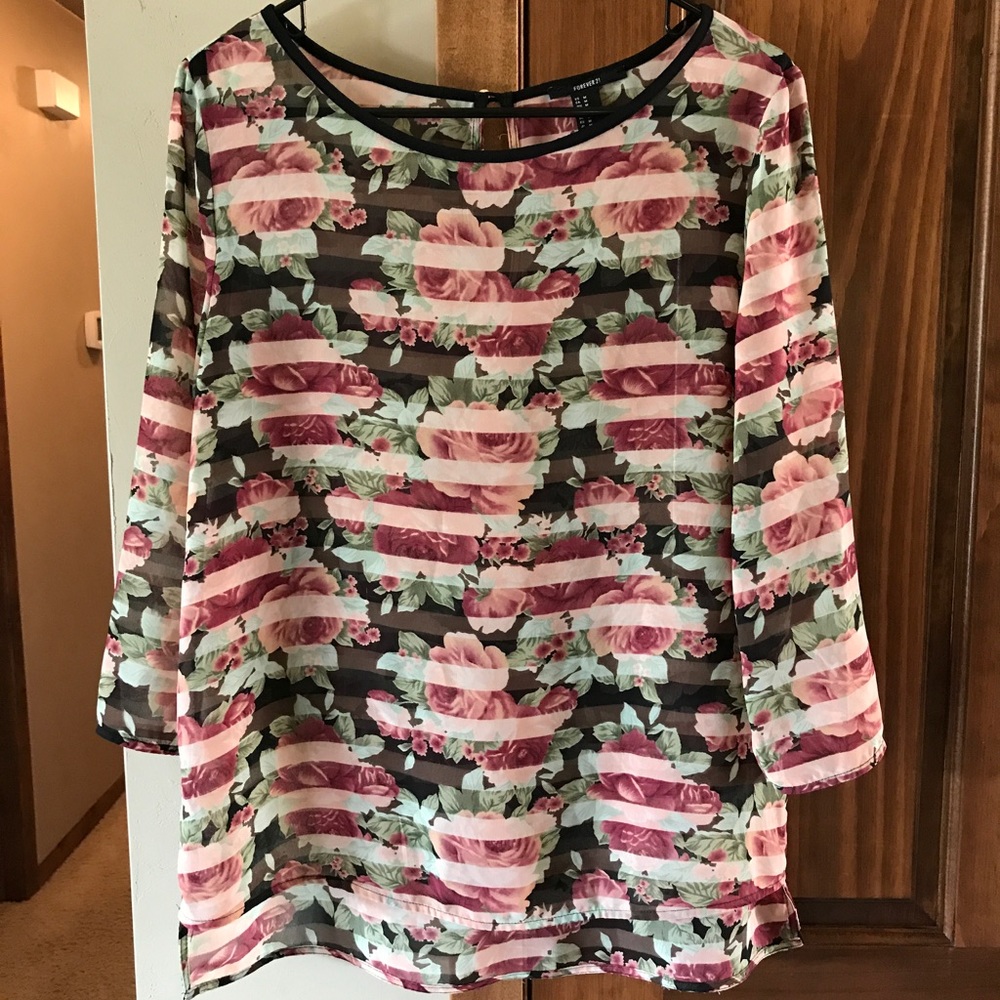 Forever 21 Sheer Blouse