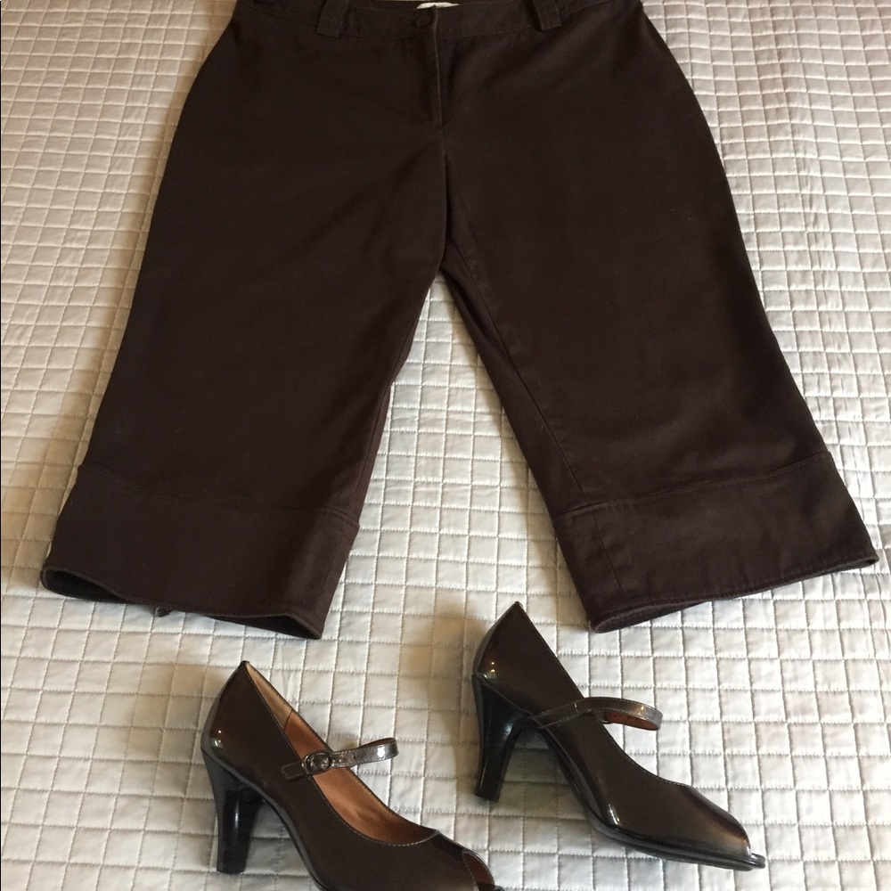 Ann Taylor brown Capri pants