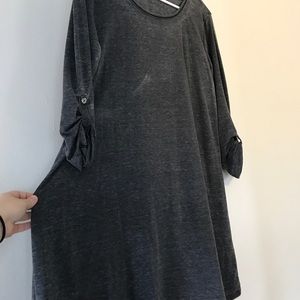 Dark Gray Long Sleeve Dress