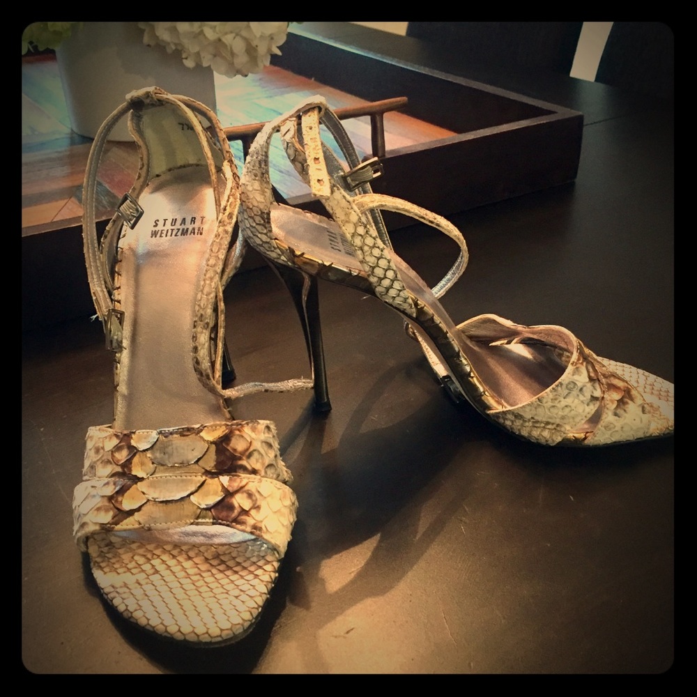 Stuart Weitzman Snake skin Heels
