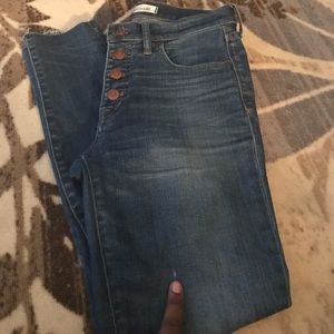 Madewell 9" high rise button through edition!!
