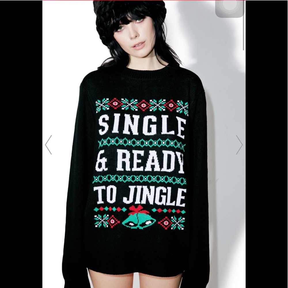"Single Ready & to Jingle” Christmas Sweater