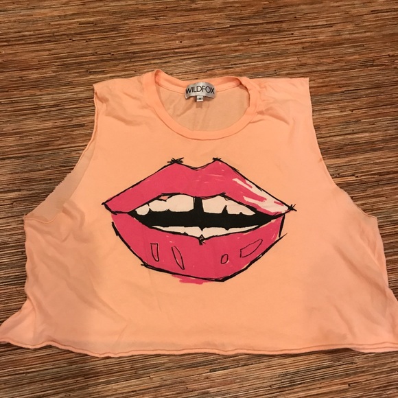 Wildfox Tops - WILDFOX cropped tee