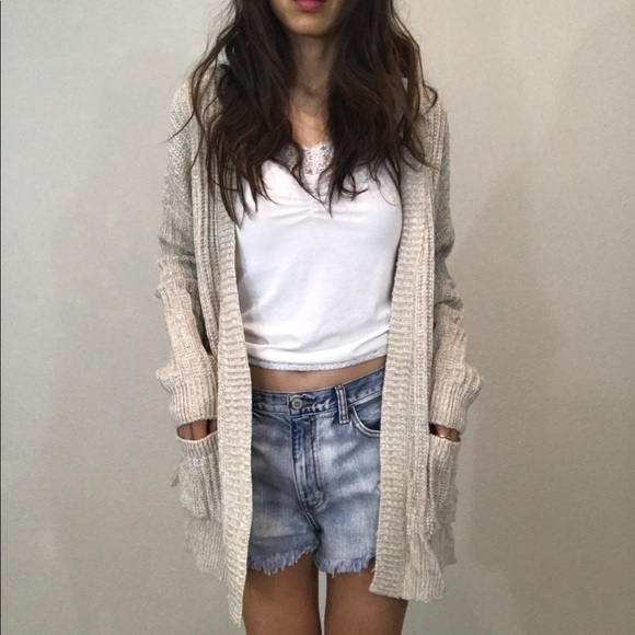 Brand new oatmeal twist baggy sweater cardigan - Picture 4 of 7