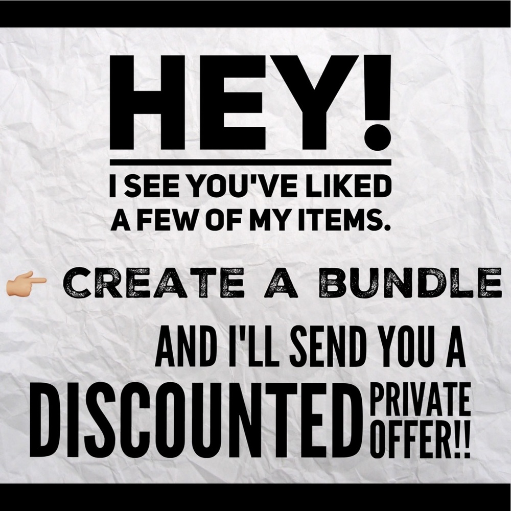 BUNDLE AND SAVE!! Private Offer Feature