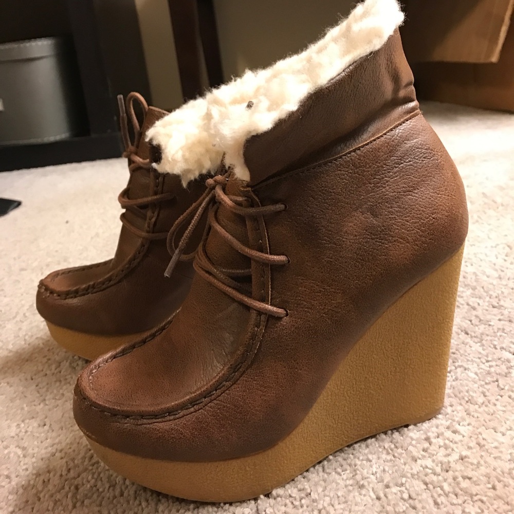 Forever 21 Wedged Boots