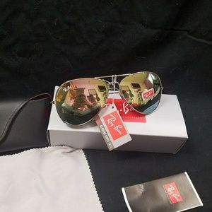 Ray-Ban aviator silver mirror sunglasses Ray-Ban aviator silver mirror sunglasses