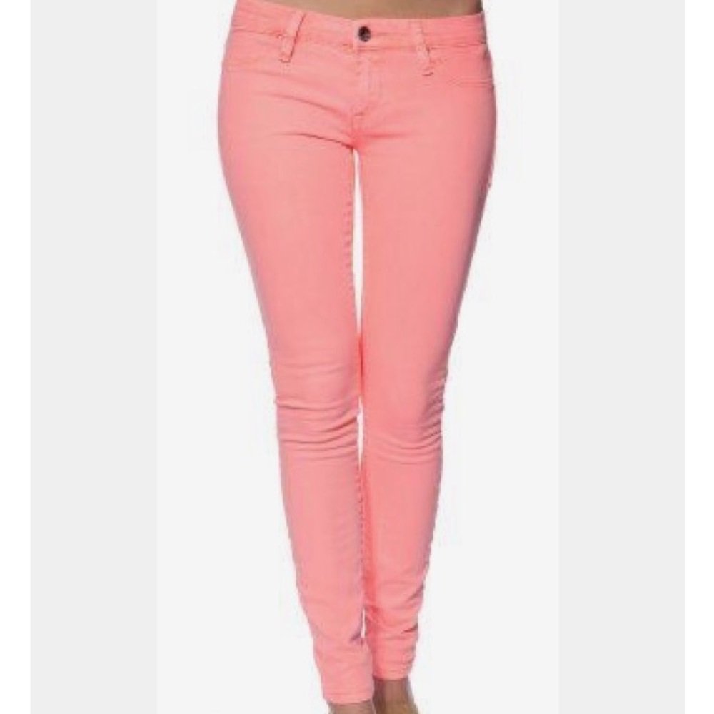 Madewell Coral skinny jeans