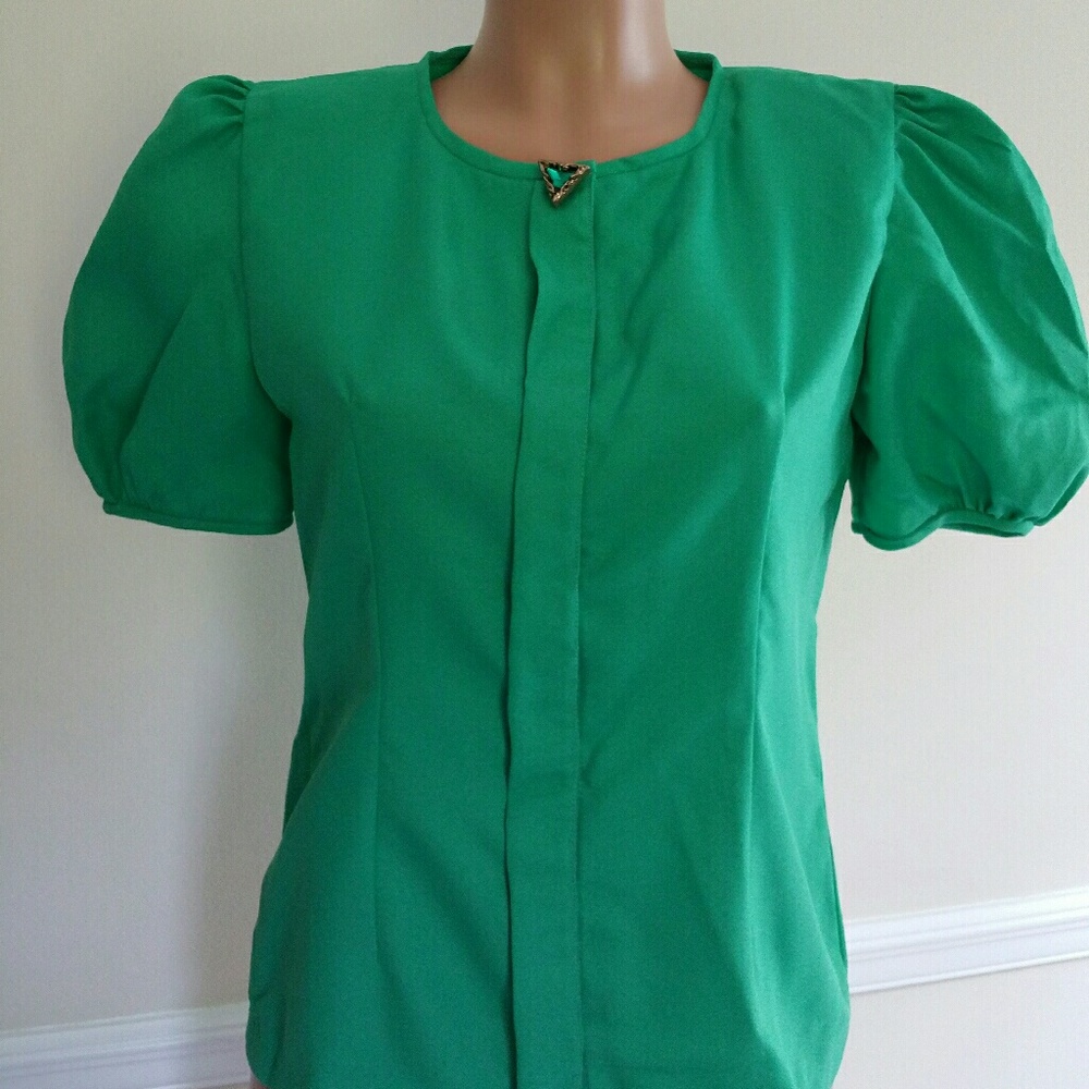 Vintage Blouson Sleeve Blouse
