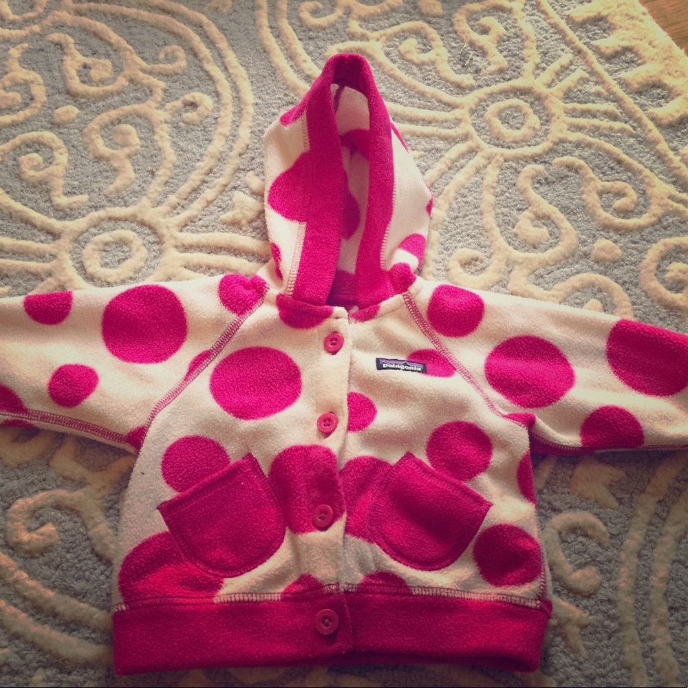 Patagonia fleece jacket - pink Polk a dot