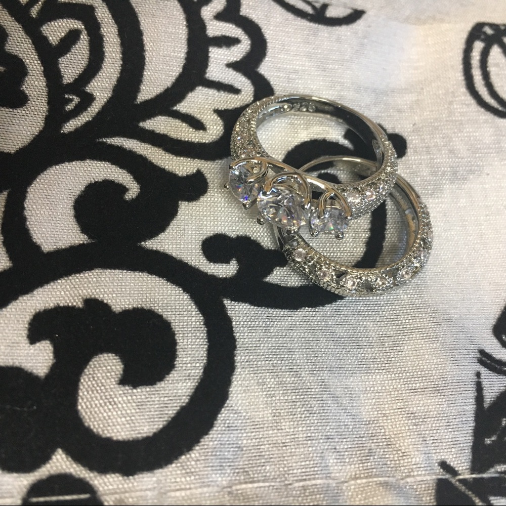 🔴SOLD🔴 Sterling Silver Korean ZIRCON 2P RING