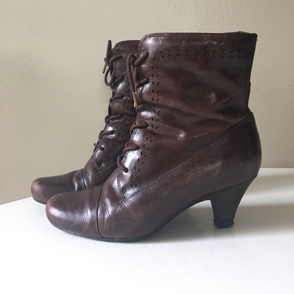 Clark's Lace Up Ankle Boots