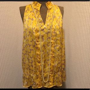 The Limited ruffled sleeveless blouse, size XL