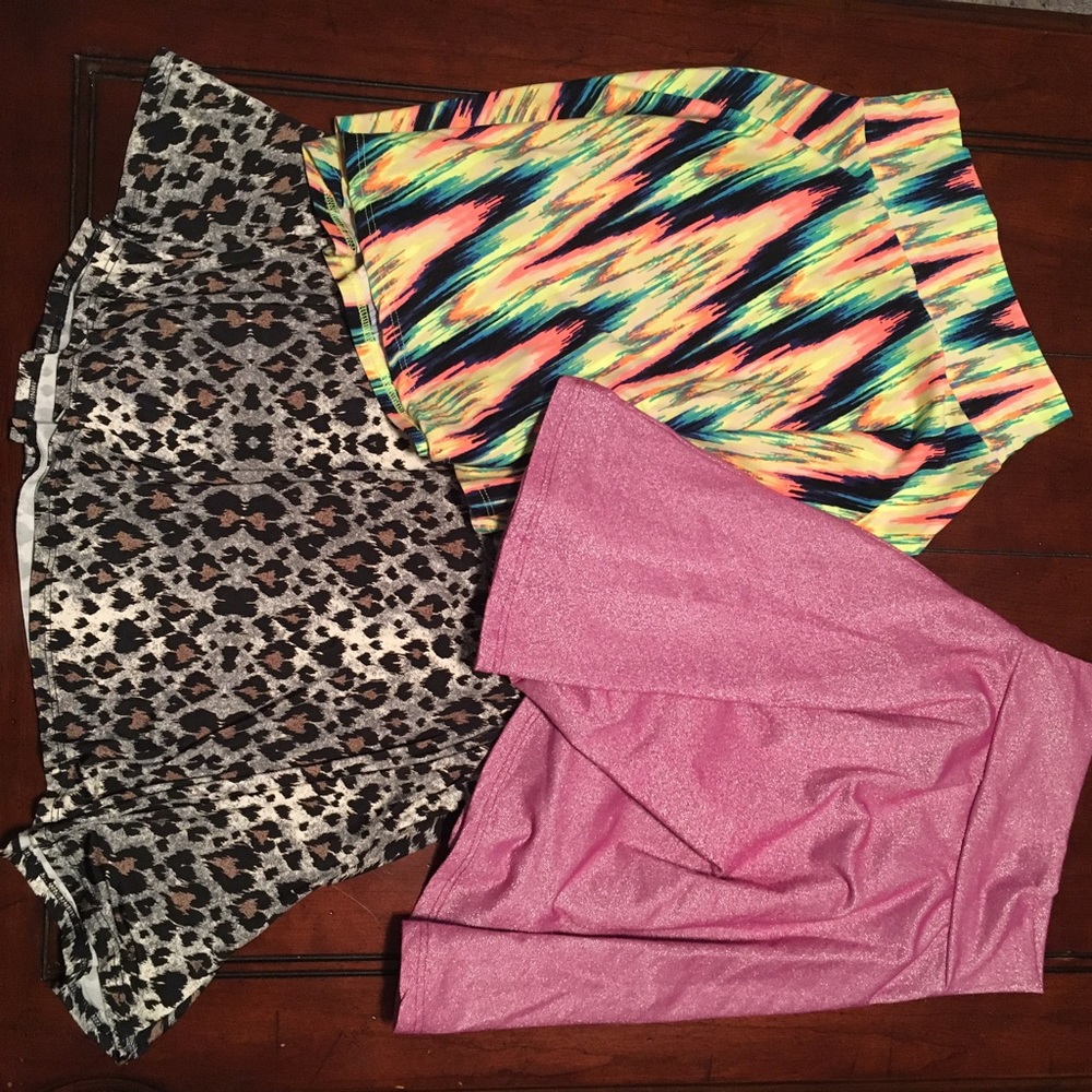 Lularoe size 6 girls azure skirts gently used