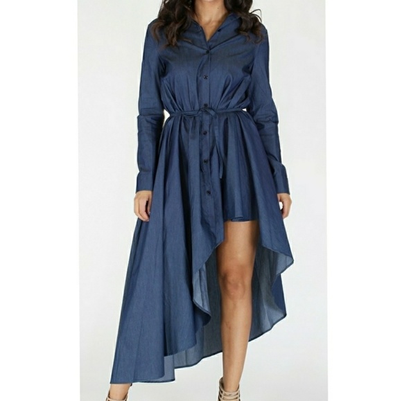 ❣💥5-STARS 🎉Sassy Jean Midi Dress - Picture 2 of 6