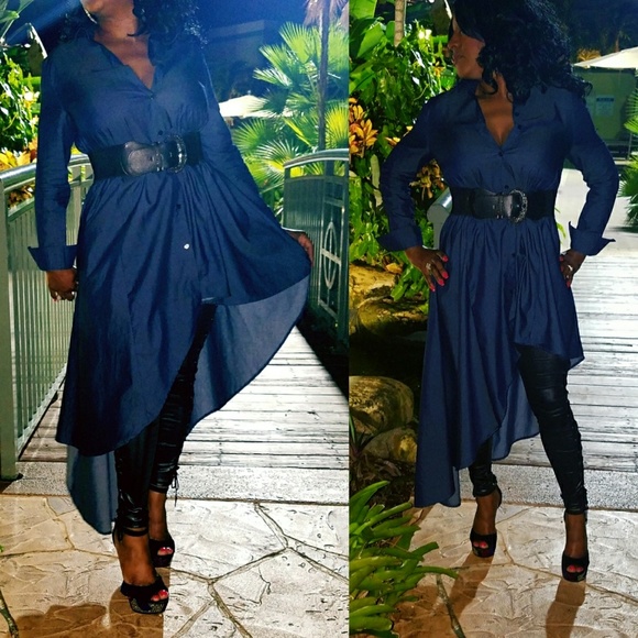 ❣💥5-STARS 🎉Sassy Jean Midi Dress - Picture 6 of 6