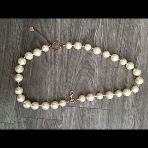 Betsy Johnson oversized Pearl Necklace