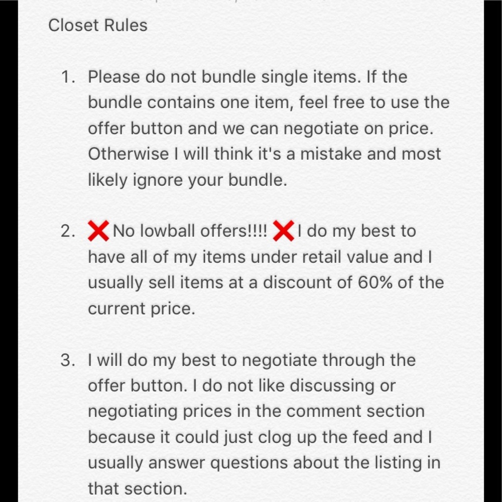 Closet Rules