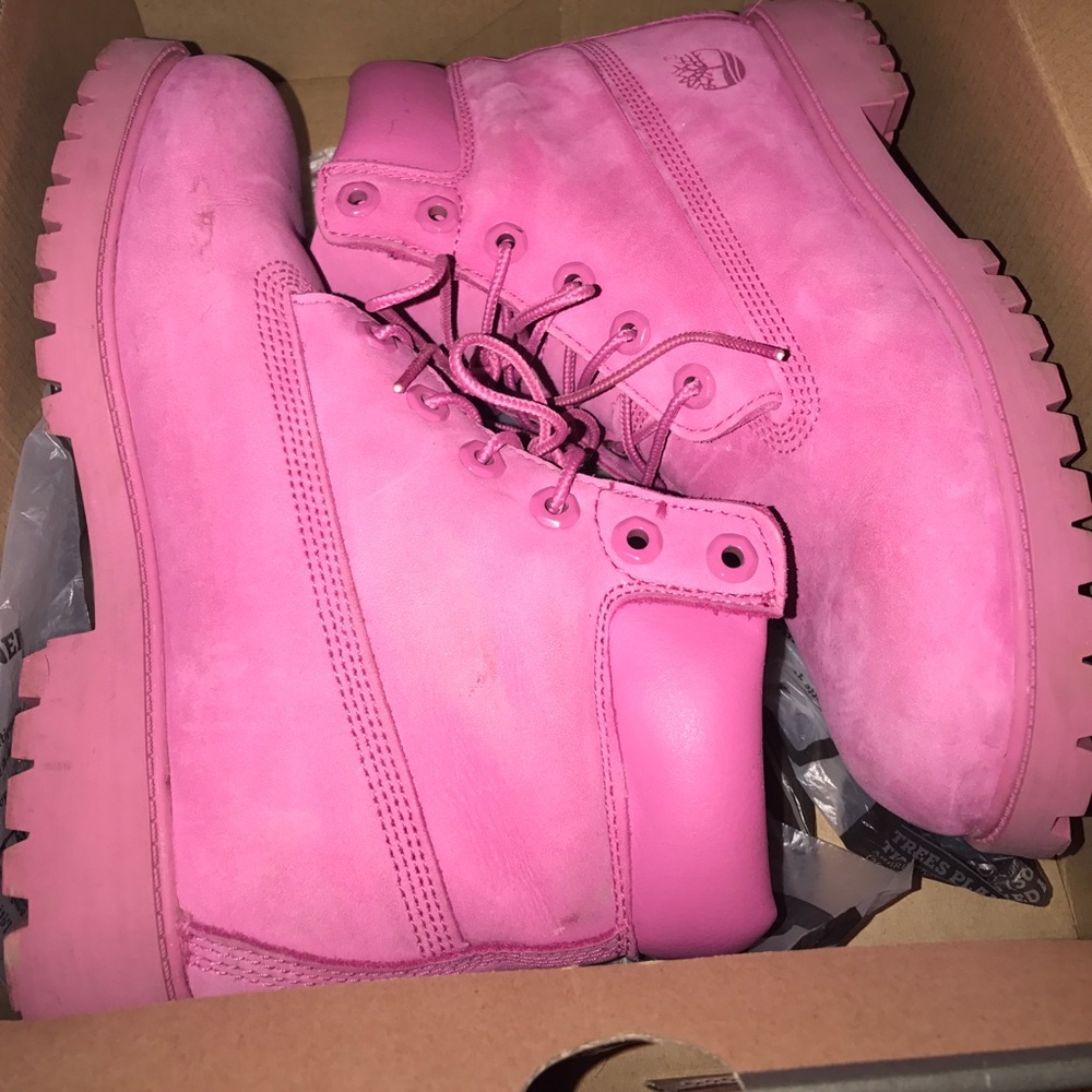 Pink timberlands