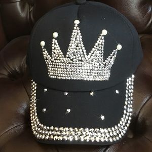 New design rhinestone crown SnapBack baseball hats