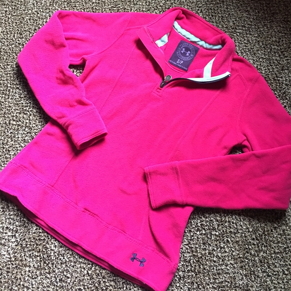 Pink under armour hoodie