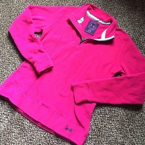 Pink under armour hoodie