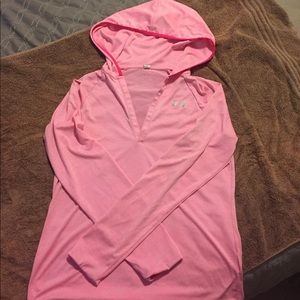 UA lightweight pullover with hood