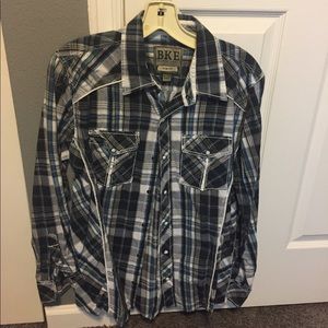 Plaid button down