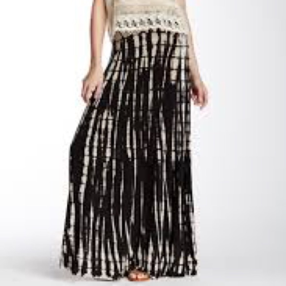 NWT Mono B Tie-dye Maxi Skirt