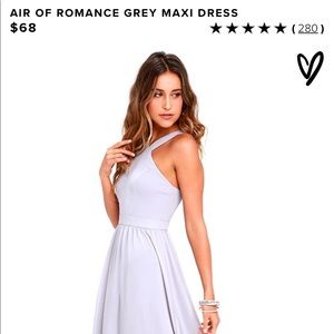 LuLus grey maxi dress