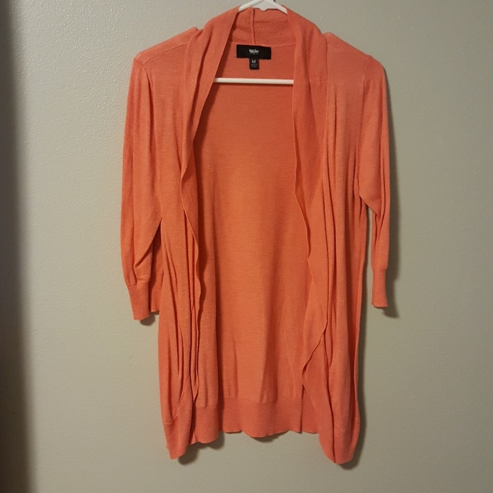 Coral 3/4 cardigan