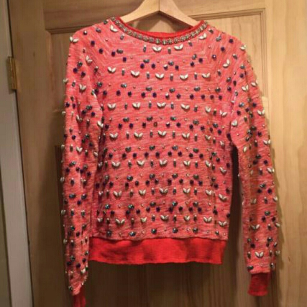 J. Crew Beaded Sweater