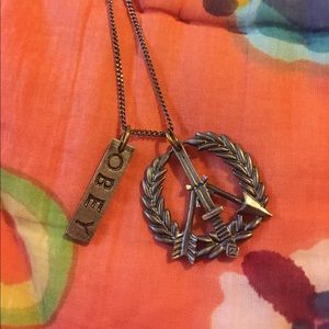 Obey peace necklace