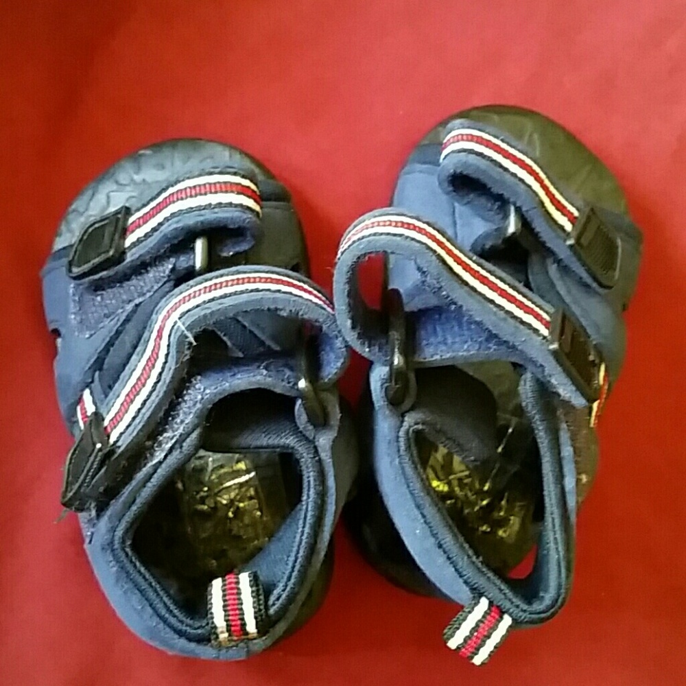 Infant Red, White & Blues Sandals