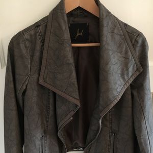 Jack Faux Leather Moto Jacket