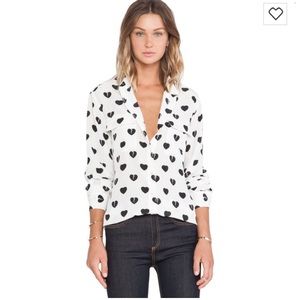 Equipment Broken Hearts Blouse Equipment Broken Hearts Blouse